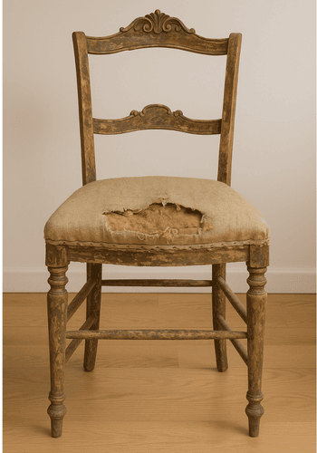 Silla restaurada -antes